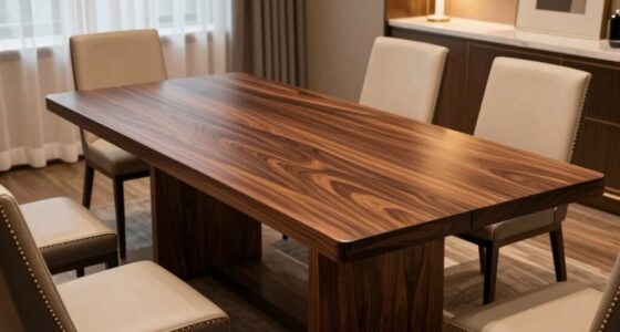 luxury extendable wood tables