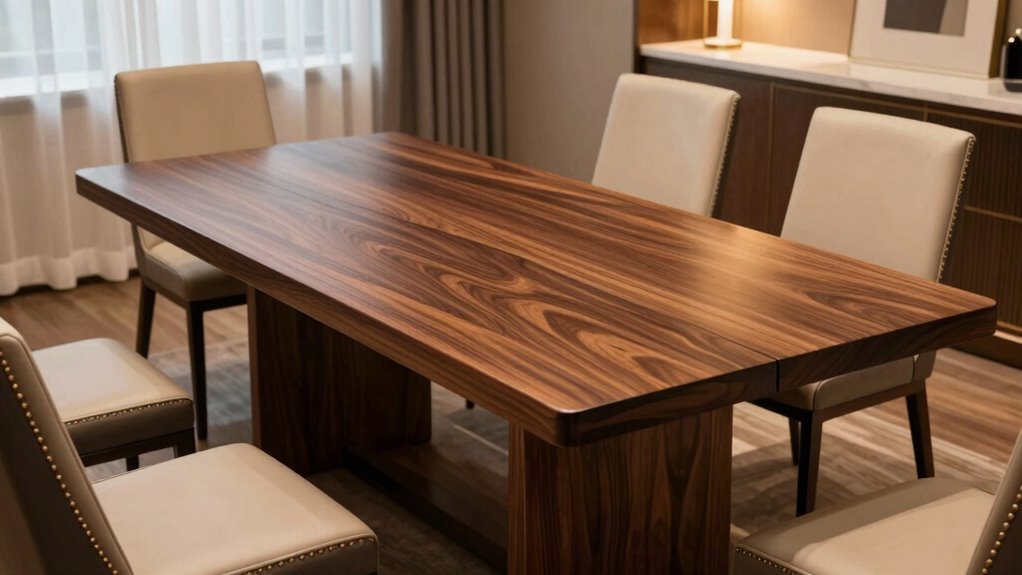 luxury extendable wood tables