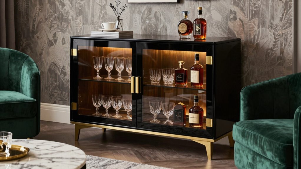 luxury living room bar cabinets