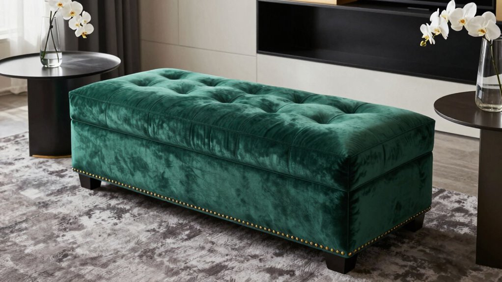 luxury living room ottomans