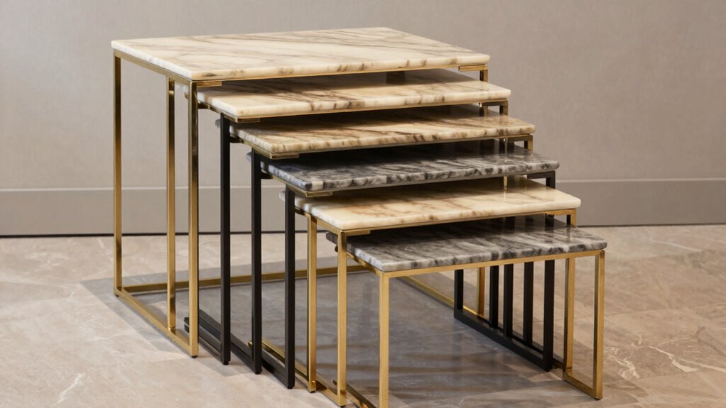luxury nesting side tables