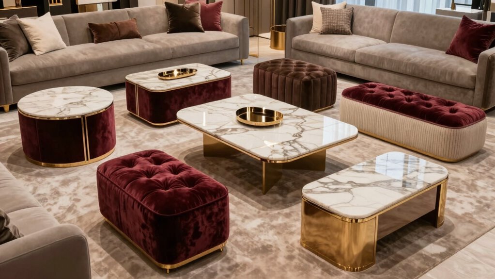luxury ottoman coffee tables