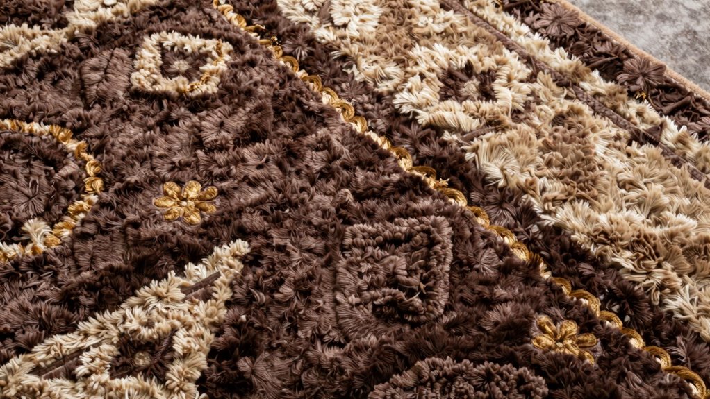 luxury textured high low rugs