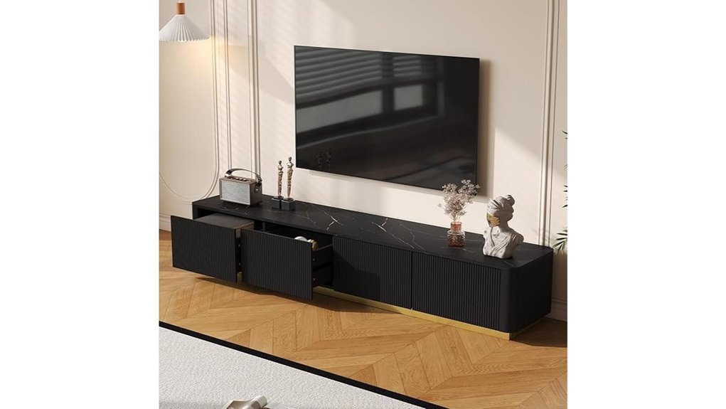 luxury tv stand for 85
