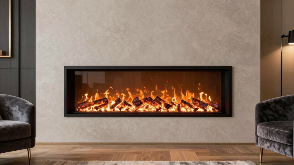 luxury wall mounted fireplaces