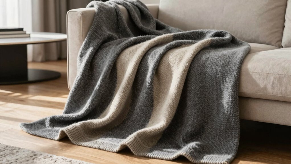 luxury wool cashmere throws