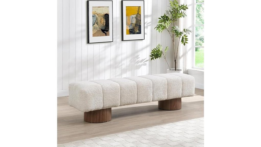manila upholstered dining bench