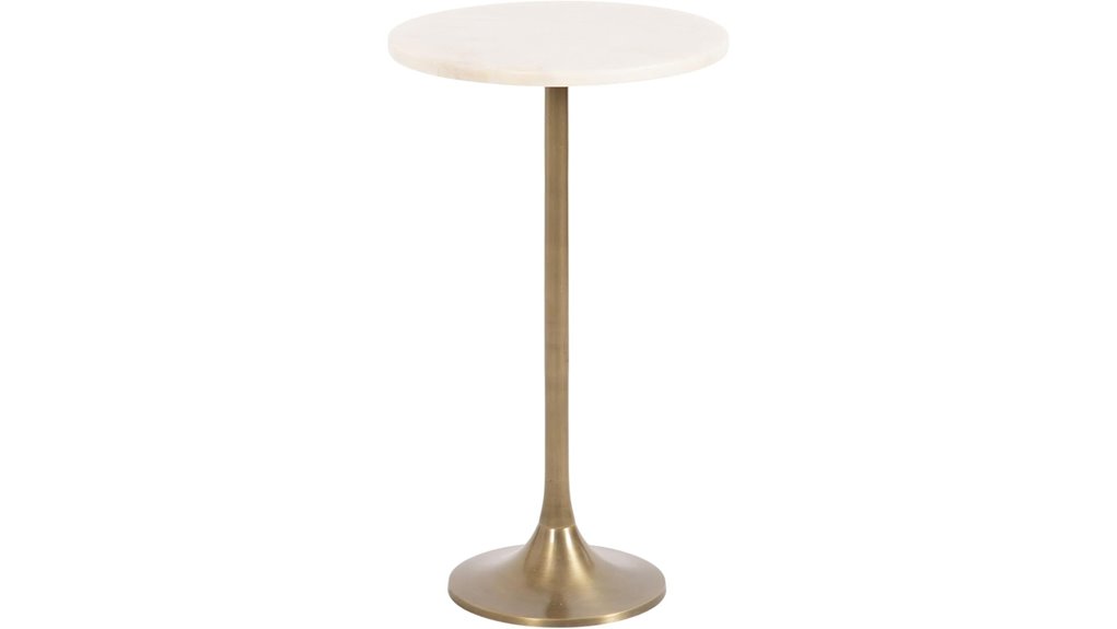 marble round side table