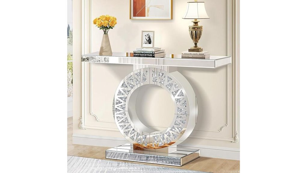 mirror inlaid console table