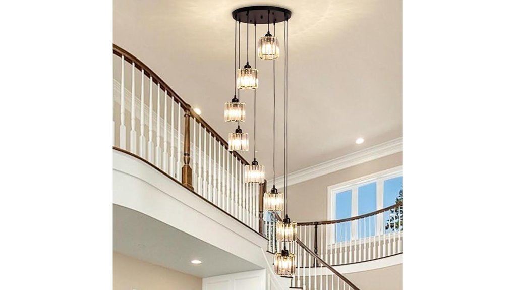 modern black crystal chandelier