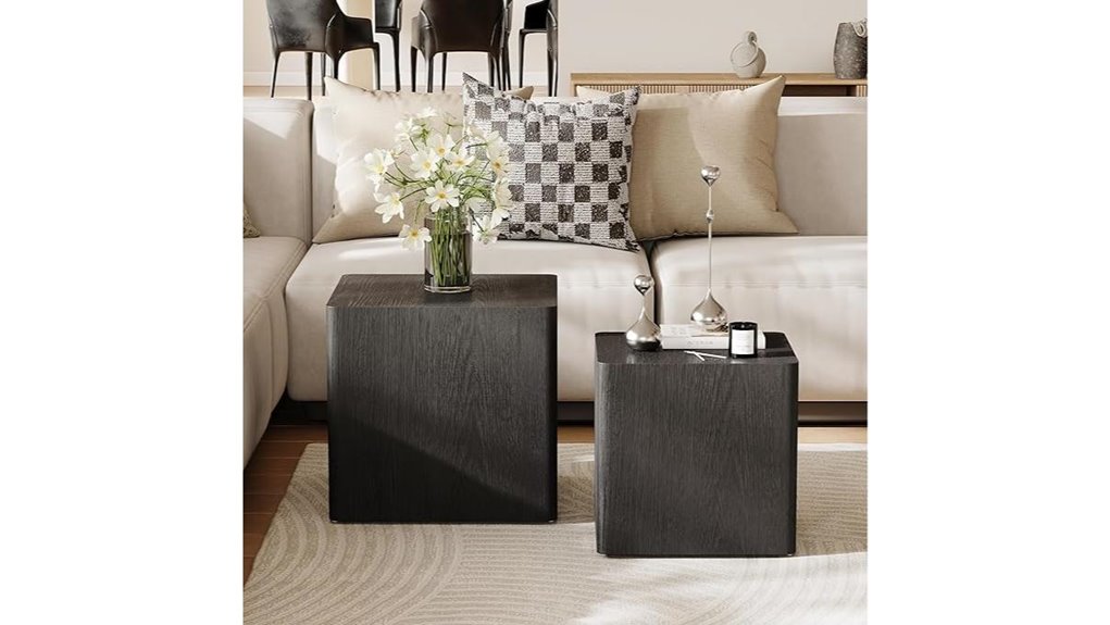 modern black wooden nesting