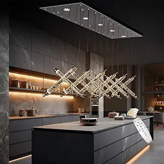 modern crystal led chandelier