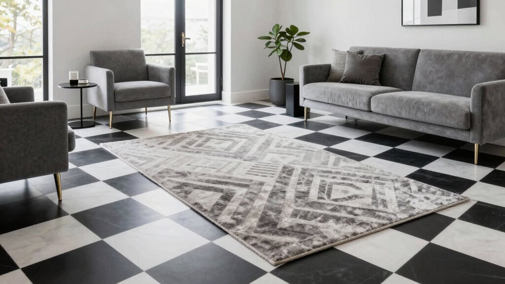 modern geometric checkerboard patterns