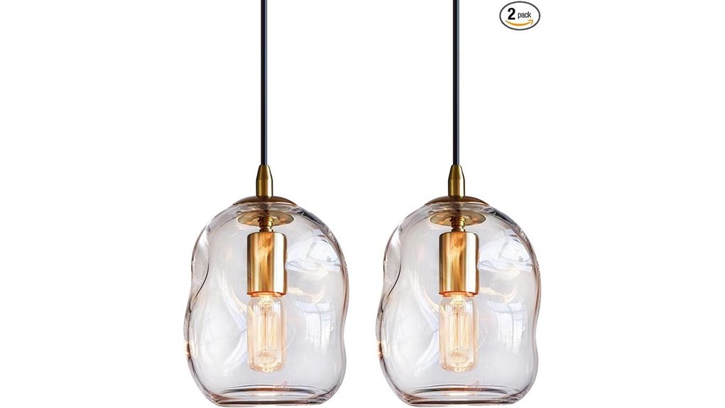 modern glass pendant lights
