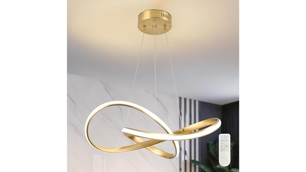 modern gold led chandelier