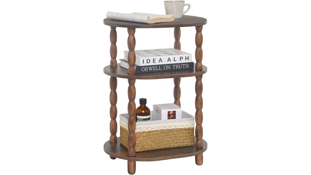 modern oval side table