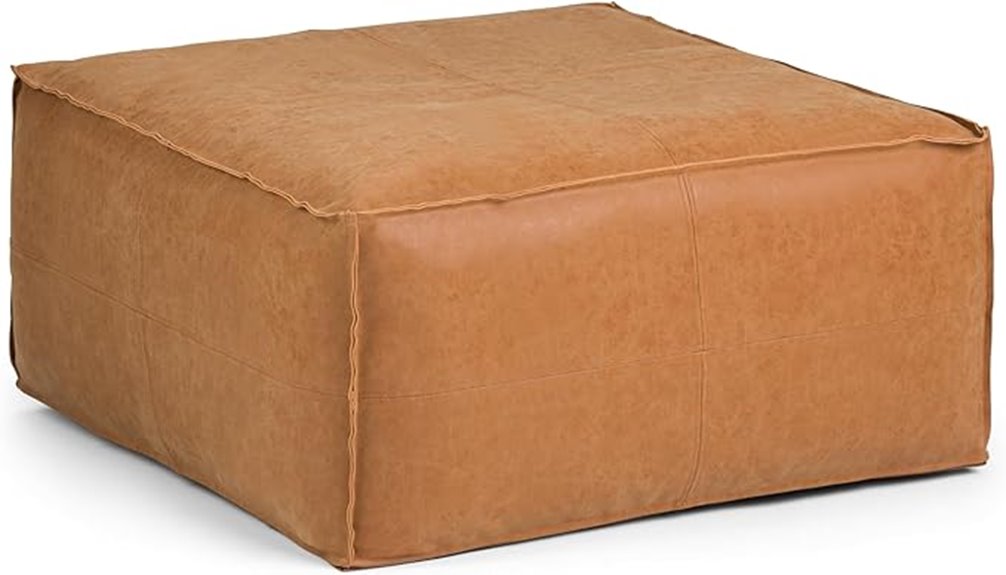 modern square coffee ottoman