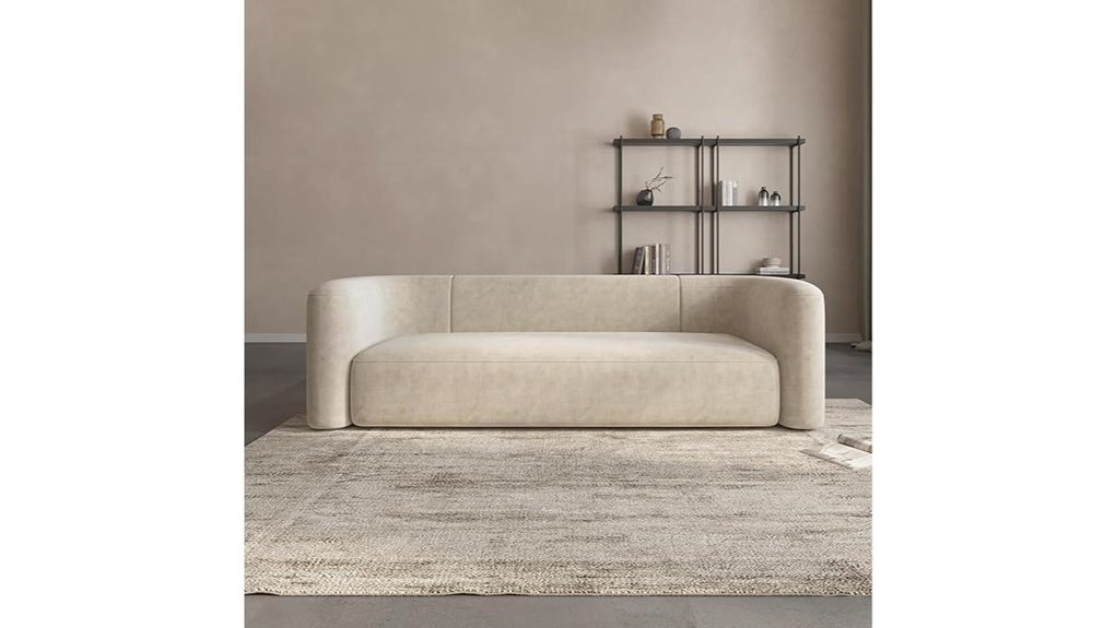 modern velvet 3 seater