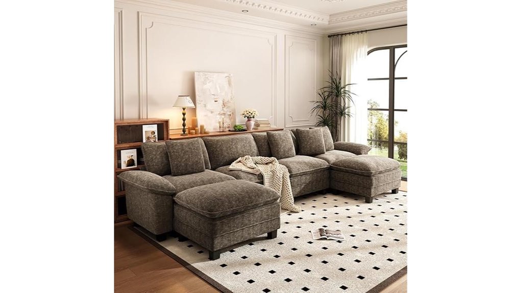 modular sofa with ottomans