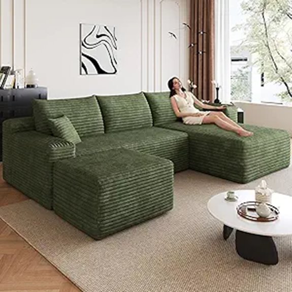modular u shaped sofa
