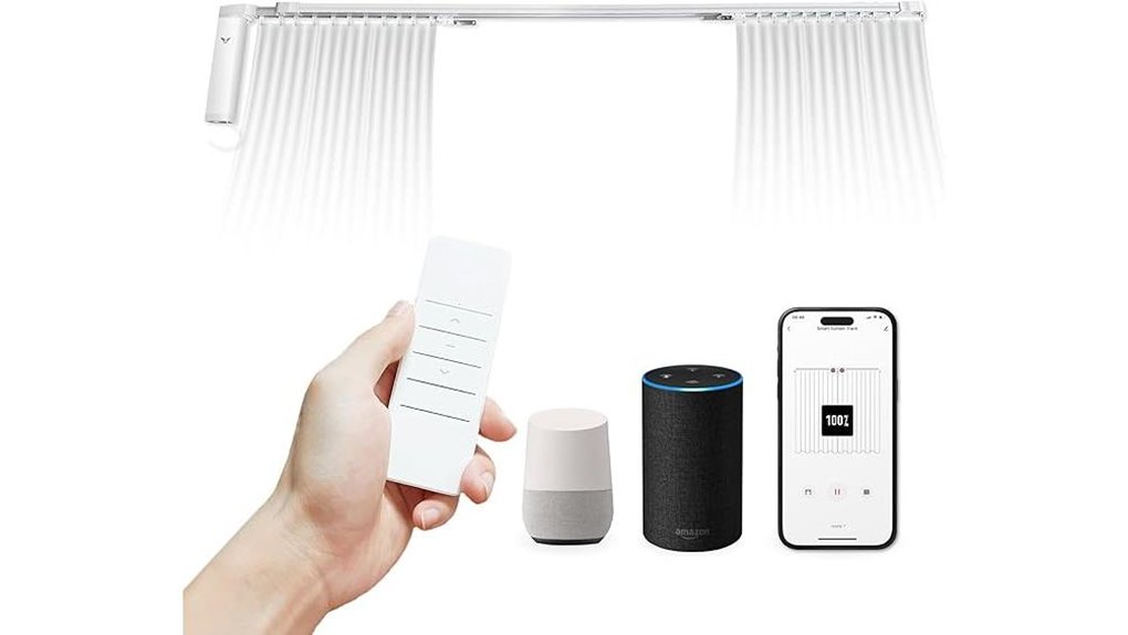 motorized curtain track control