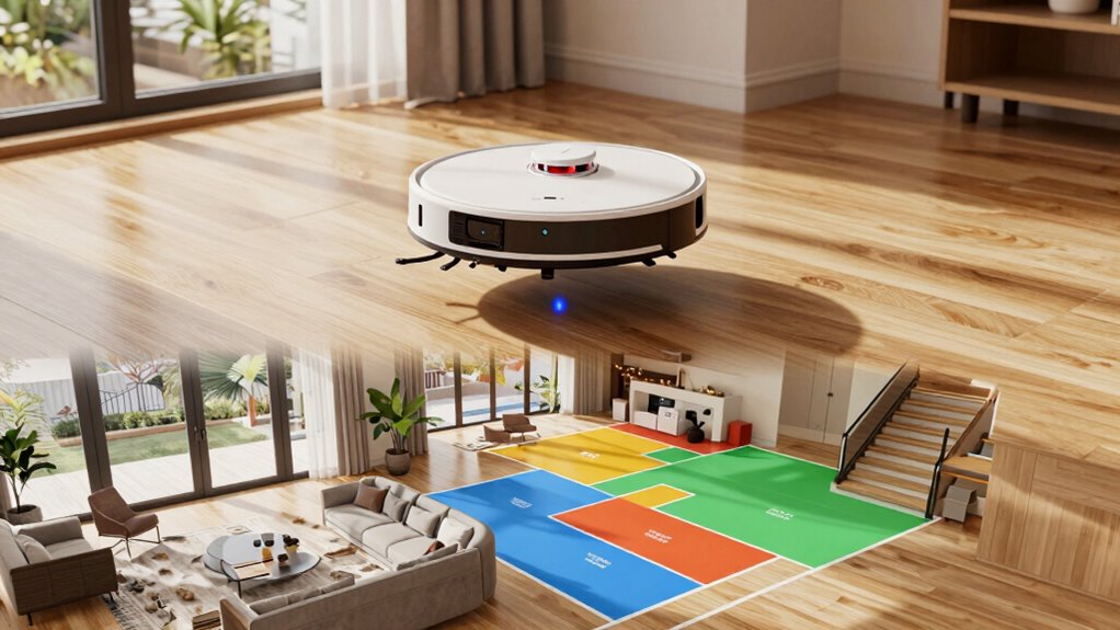 multi floor robot vacuum mapping