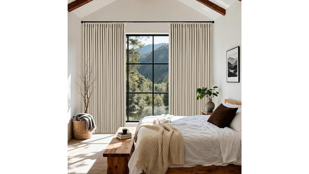 oatmeal blackout curtain