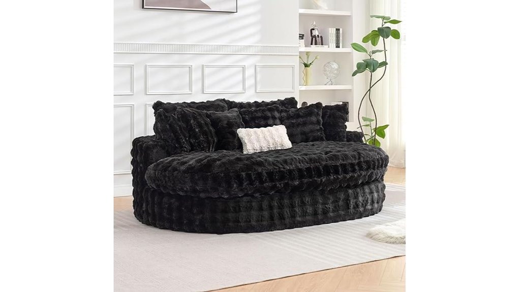 oversized round lounge chair