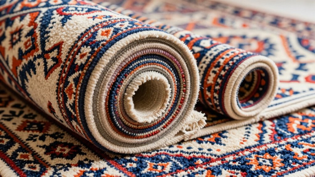 proper rug rolling and packaging