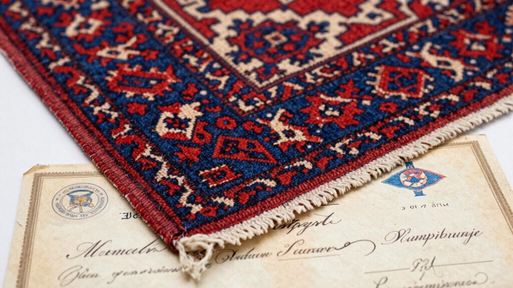 provenance verifies rug authenticity