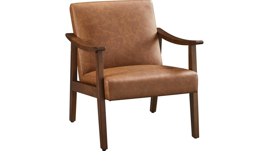 pu leather armchair