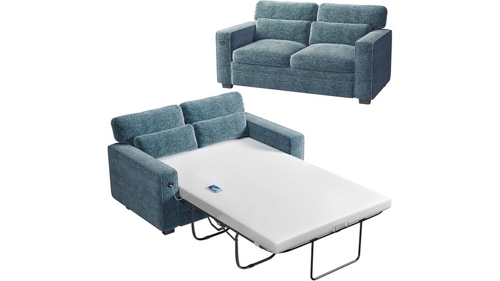 queen sofa bed with usb