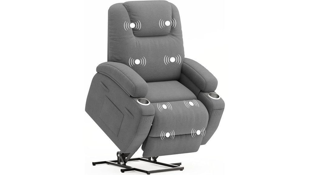 recliner with massage features