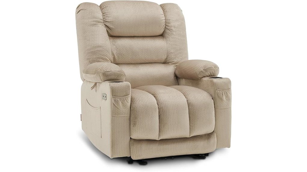 recliner with massage features