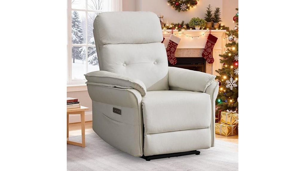 recliner with usb features