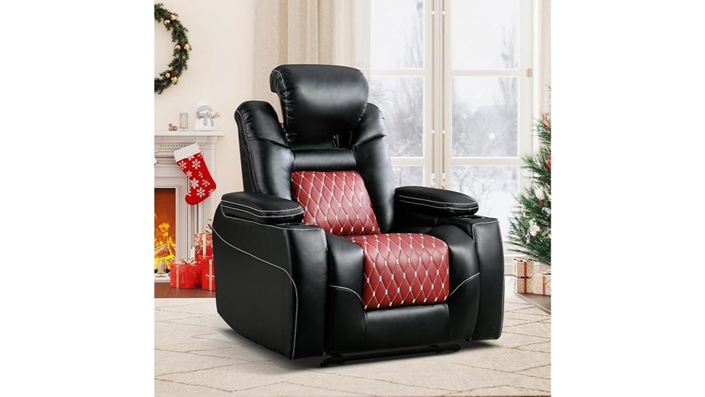 recliner with usb storage