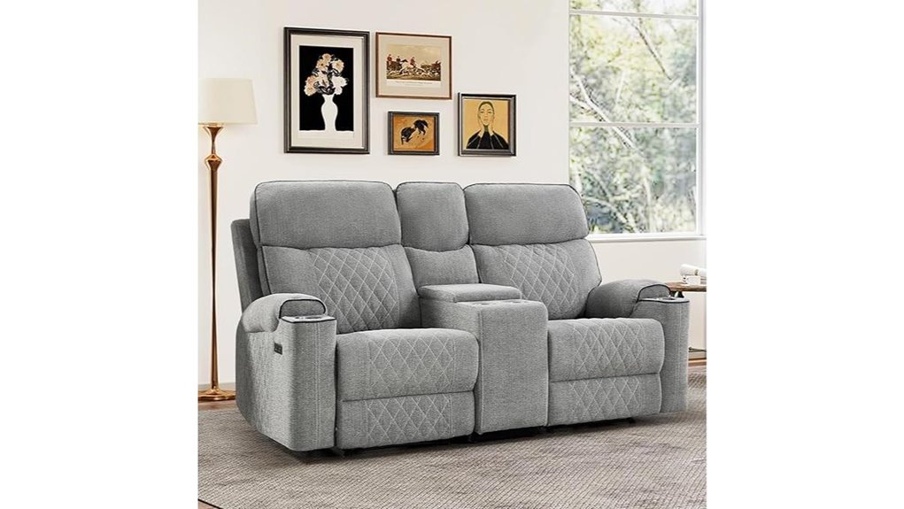 reclining loveseat with storage