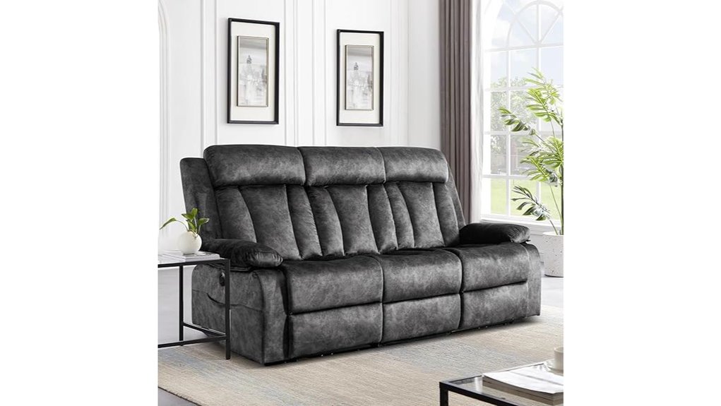 reclining sofa with massage