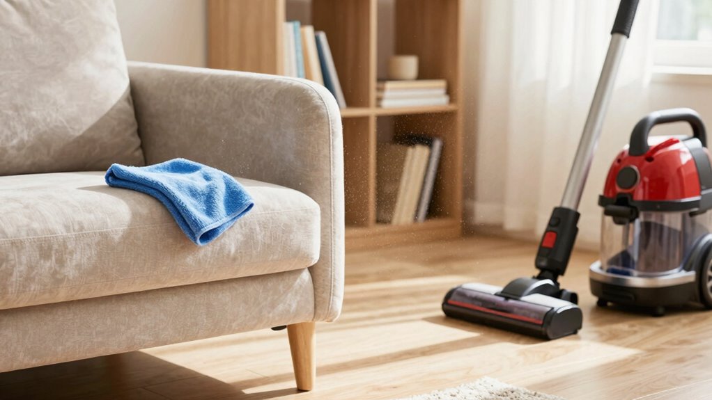 regular allergen reducing cleaning routine