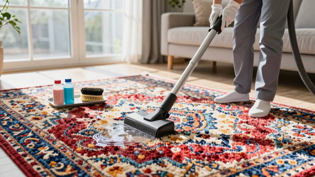 regular vacuuming and quick spot cleaning