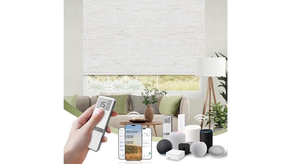 remote voice controlled blackout blinds