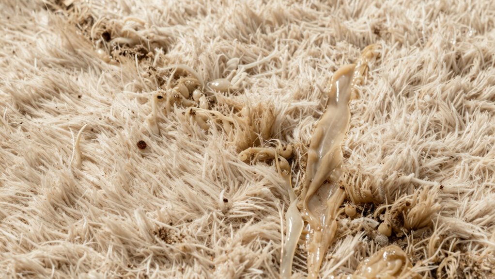 residue attracts dirt buildup