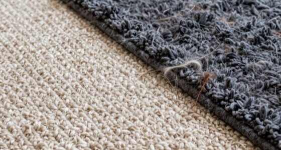 rug material and hair retention