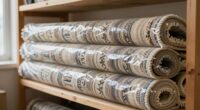 rug storage roll wrap climate