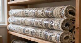 rug storage roll wrap climate