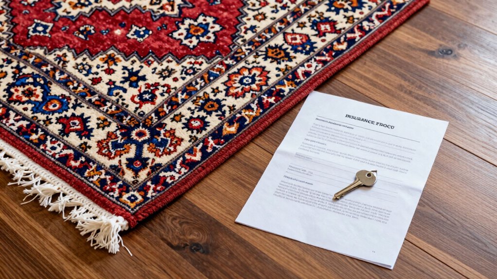 rug theft and water damage