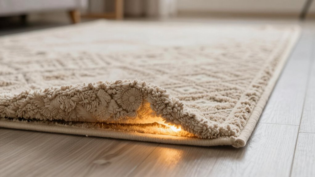 rugs impact on radiant heat