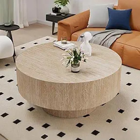 rustic mid century coffee table