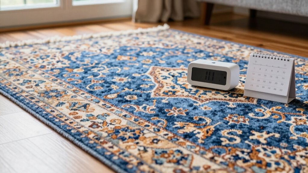schedule rug swapping regularly