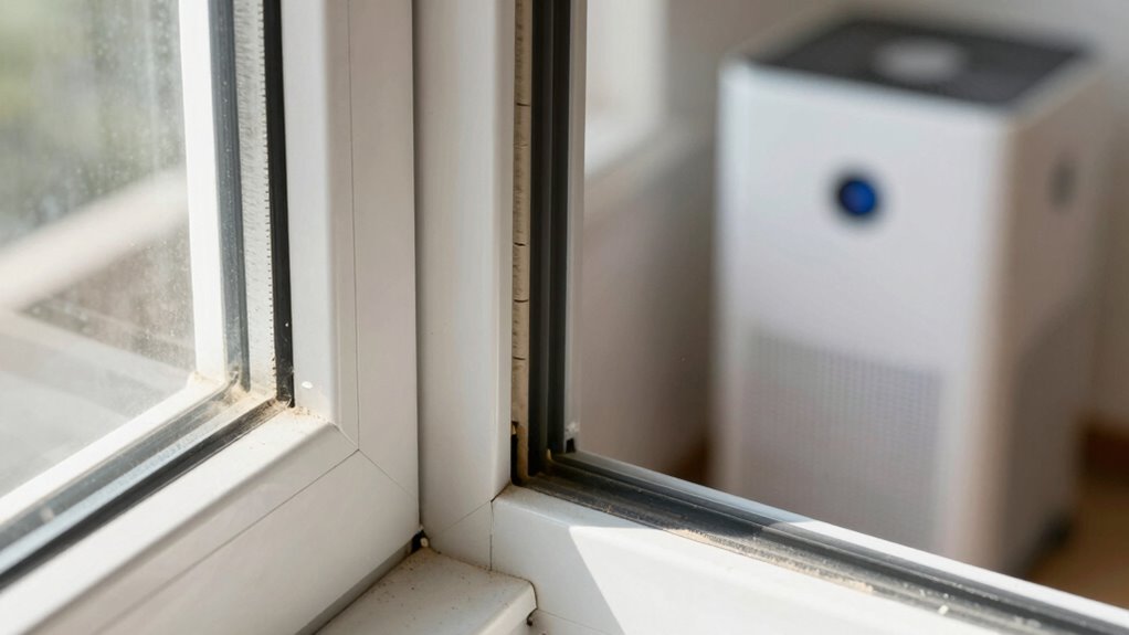 seal gaps to prevent dust